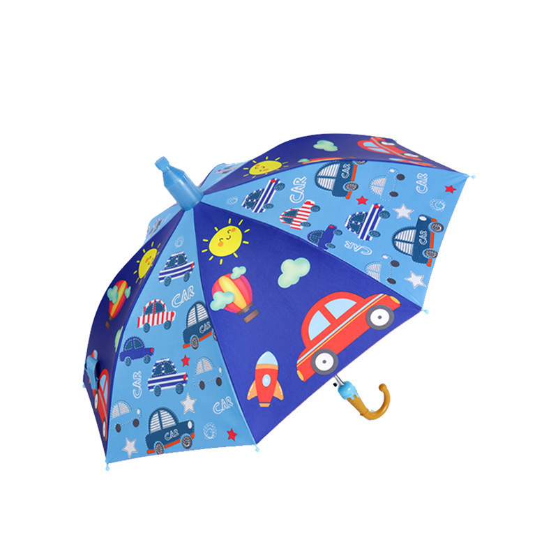 Automatic long handle umbrella custom wholesale outdoor sunshade umbrella commercial stall beach toy children's umbrella