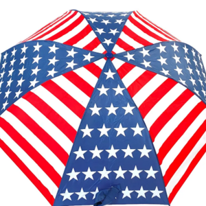 Hot Sale American Silk Print Fully Automatic Folding Umbrella With USA National Flag Retro Pattern