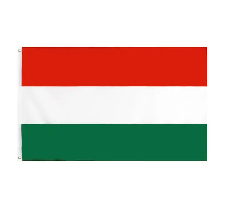 Custom Polyester 3x5 Professional Large Screen Printed  Worship Flags Hungary Flag For Party Decor