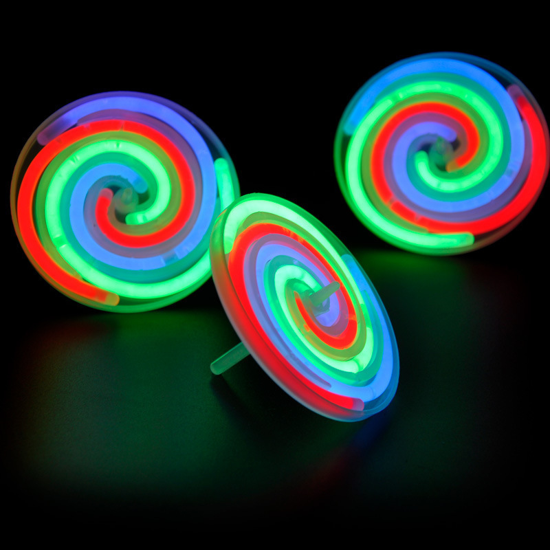 Colorful Rotating Windmill Glow Sticks Bulk Party Supplies Light-Up Toys Lollipop For Night