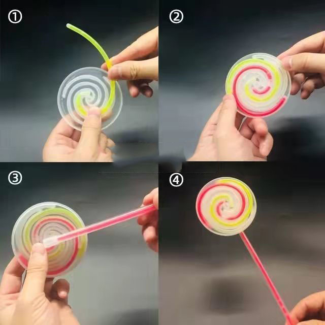 Colorful Rotating Windmill Glow Sticks Bulk Party Supplies Light-Up Toys Lollipop For Night