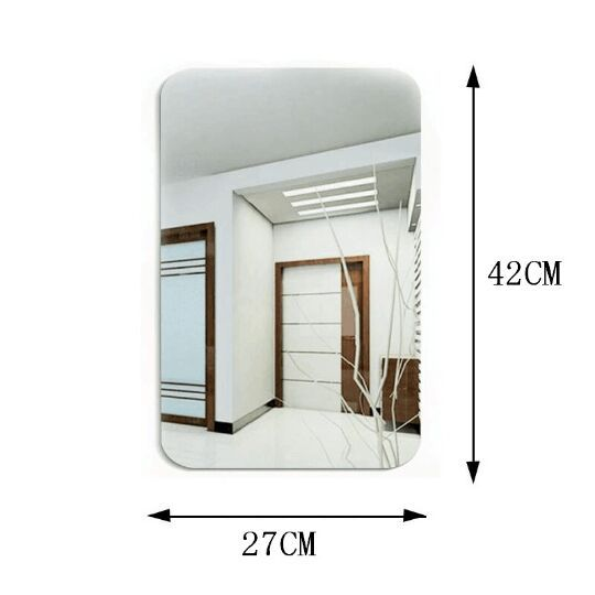 Wholesale OEM Mirror Sheets Diy Self Non Glass Tiles Round Dressing Rearview Acrylic Sticker Decor Wall Mirrors