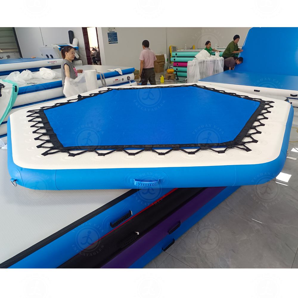 Hot sale The Portable Floating Water Hammock Lounger Pool Inflatable Water Hammock With Inflatable Rafts