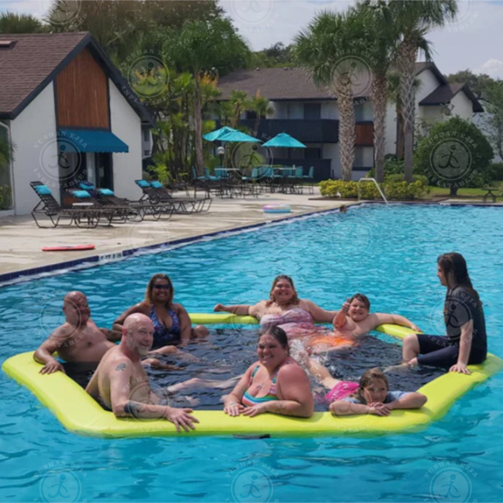 Hot sale The Portable Floating Water Hammock Lounger Pool Inflatable Water Hammock With Inflatable Rafts