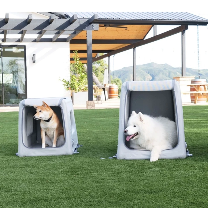 Outdoor Collapsible Dog Kennel Travel Dog Kennel Inflatable Dog Kennel For Outdoor And Travel Crate With Roof