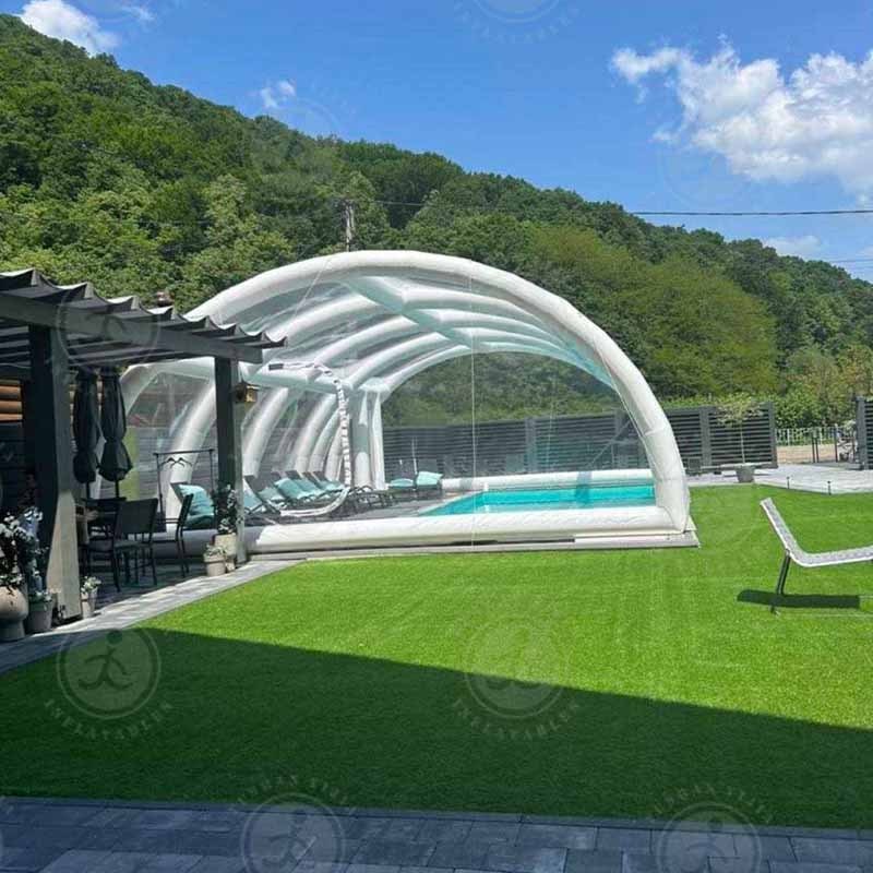 Customized Inflatable Hot Tub Swimming Pool Dome Cover Anti-uv Cover Bubble Tent Air Dome