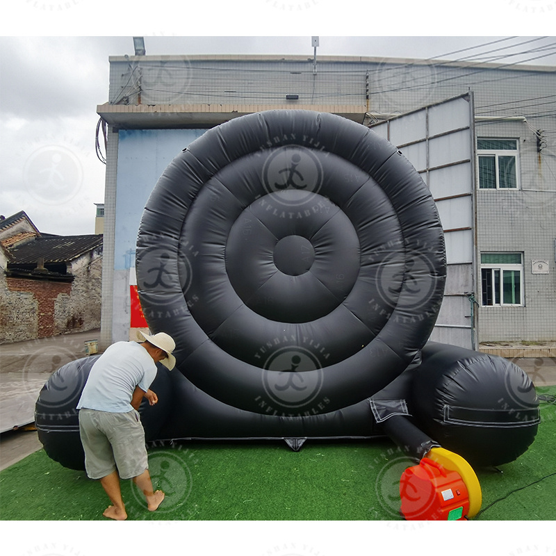 Wholesale Custom Full Size Giant Portable Stand Up Soccer Football Inflatable Darts Board With Rotating Number Ring