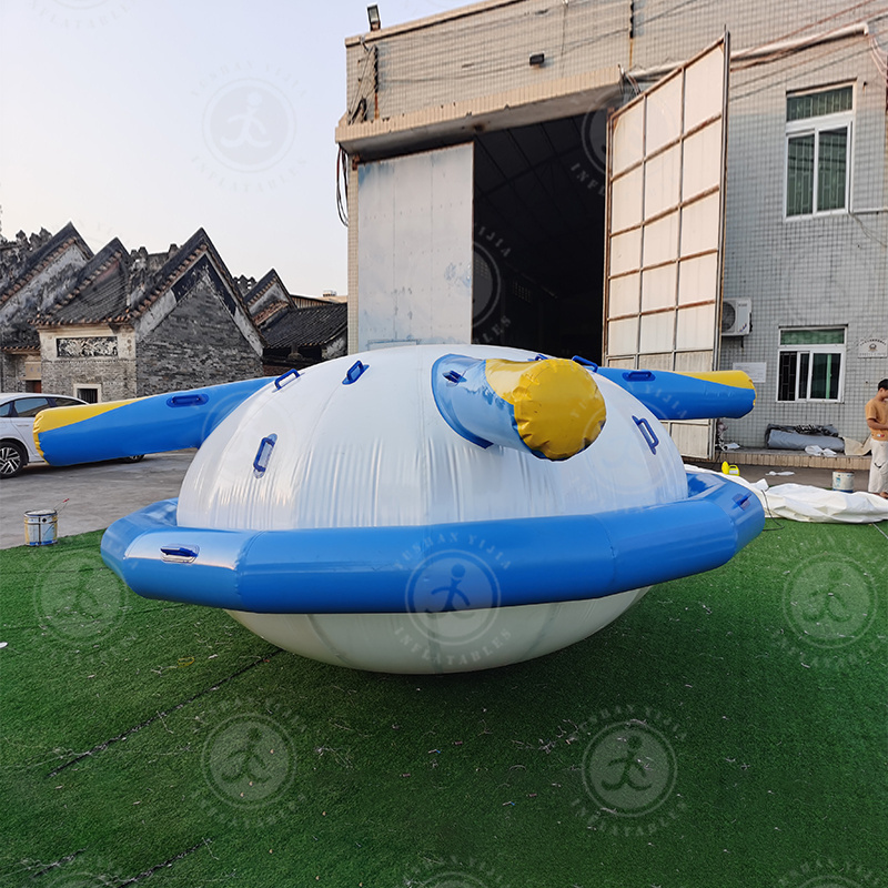 Hot Sale Customized Aqua Park Games Spinning Inflatable Disco Boat Inflatable Disco Towable Inflatable Sport Ski Towable Tube