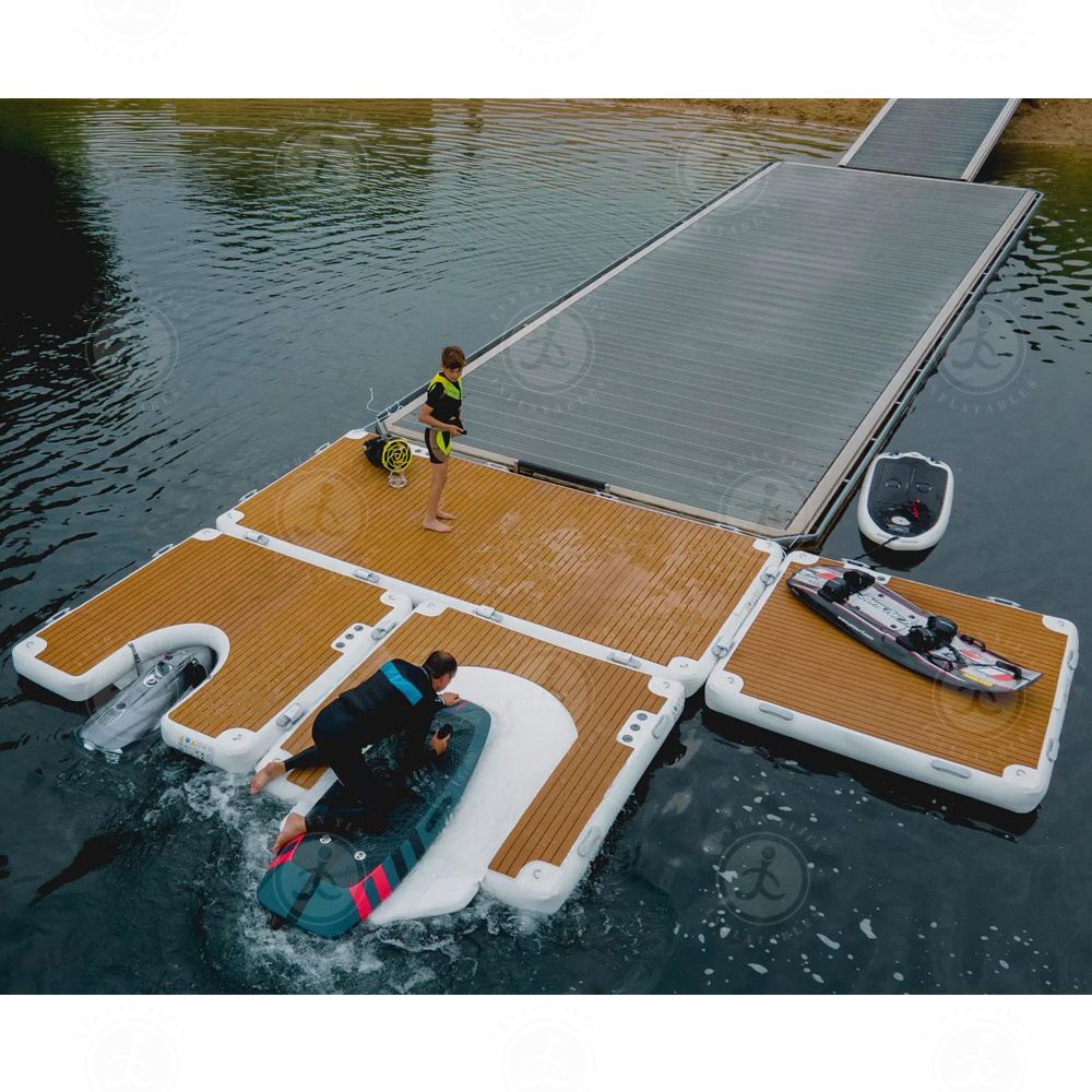 Summer Inflatable Water Platform Floating Platform Floating Pontoon Jet Ski Floating Dock Floating Jet Ski Dock