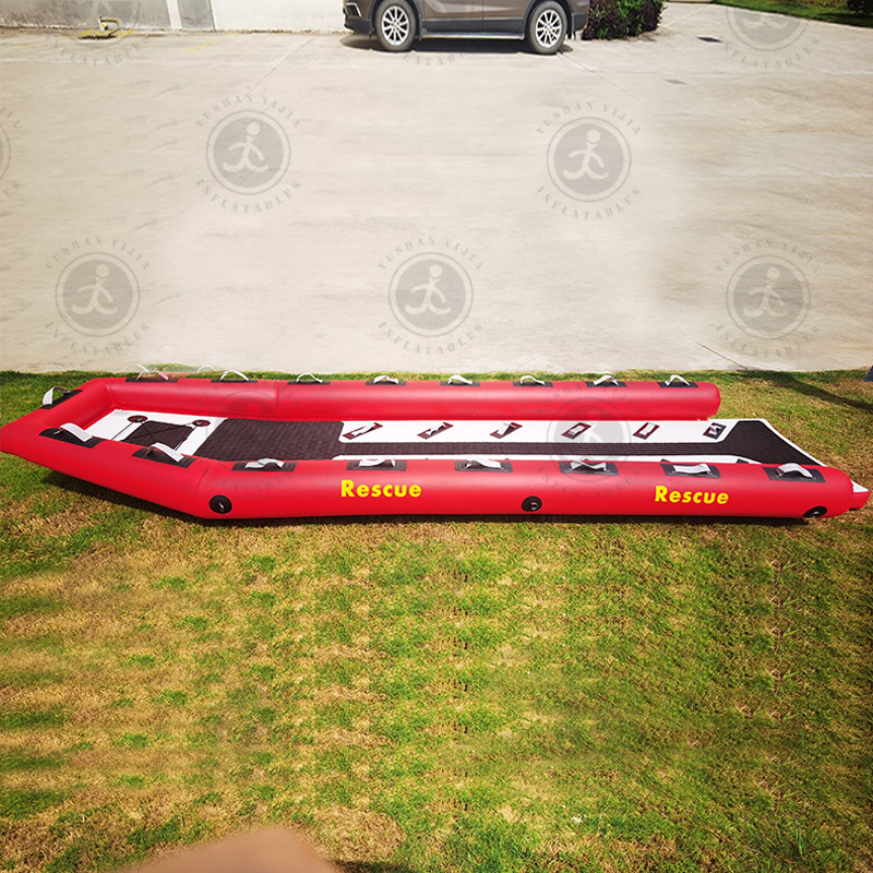 New Lifeguard Rescue Boat Water Pool Equipment Inflatable Rescue Sled Platform Boat PVC Sledge Boat