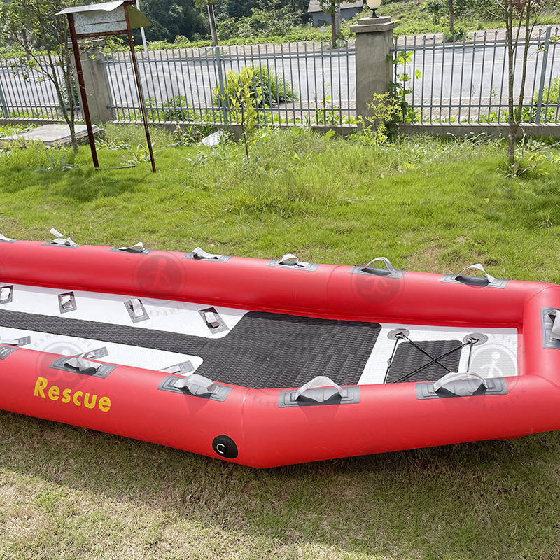 Custom Inflatable Surf Lifeguard Rescue Boat Water Pvc Inflatable Boat Inflatable Rescue Sled Fishing Boat