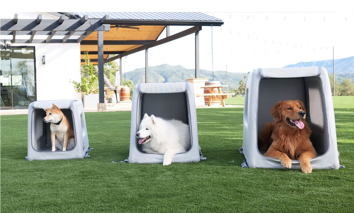 Outdoor Collapsible Dog Kennel Travel Dog Kennel Inflatable Dog Kennel For Outdoor And Travel Crate With Roof