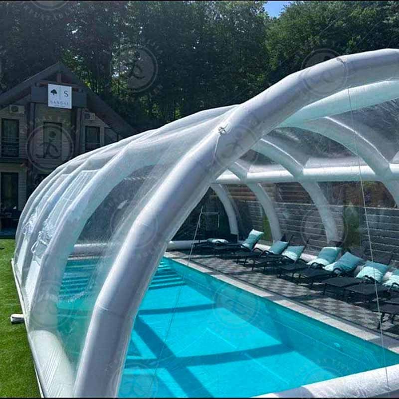 Summer Commercial Grade Large Clear Dome Water Portable Transparent Inflatable Swimming Pool Cover