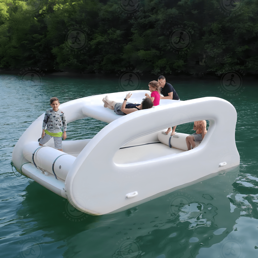 Inflatable Luxury Waterproof DWF Watercraft Boat Inflatable Sea Panzer Boat Inflatable Tank Boat Float Island For Lake And River