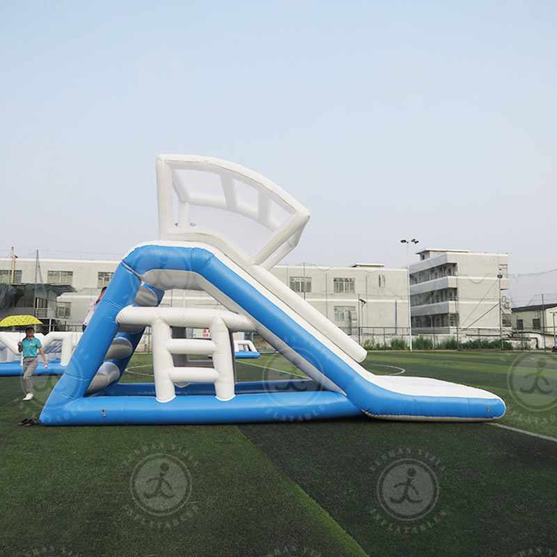 Factory Wholesale Water Toys Inflatable Water Park Floating Dock Swimming Yacht Platform Island Slide Combo Water Floating Slide