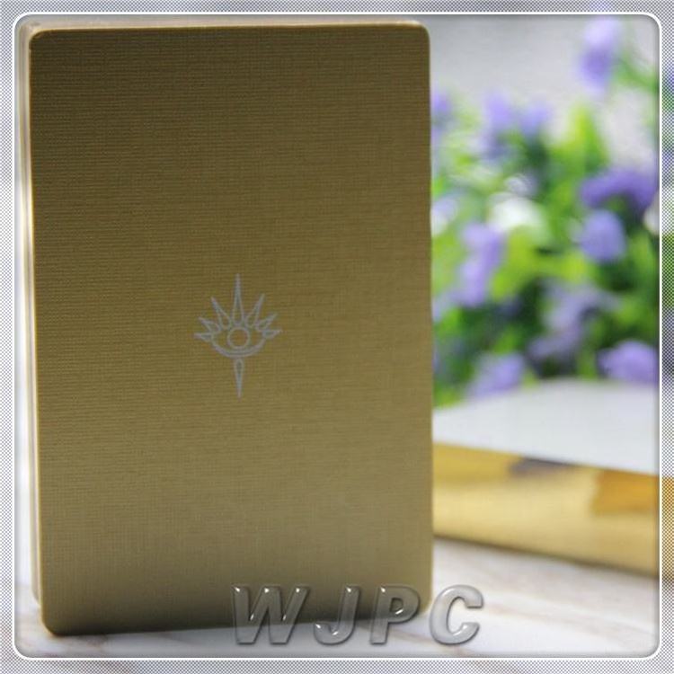 Custom Printing Logo Design Full Color Gold Edged Foil Poker Playing Cards Set