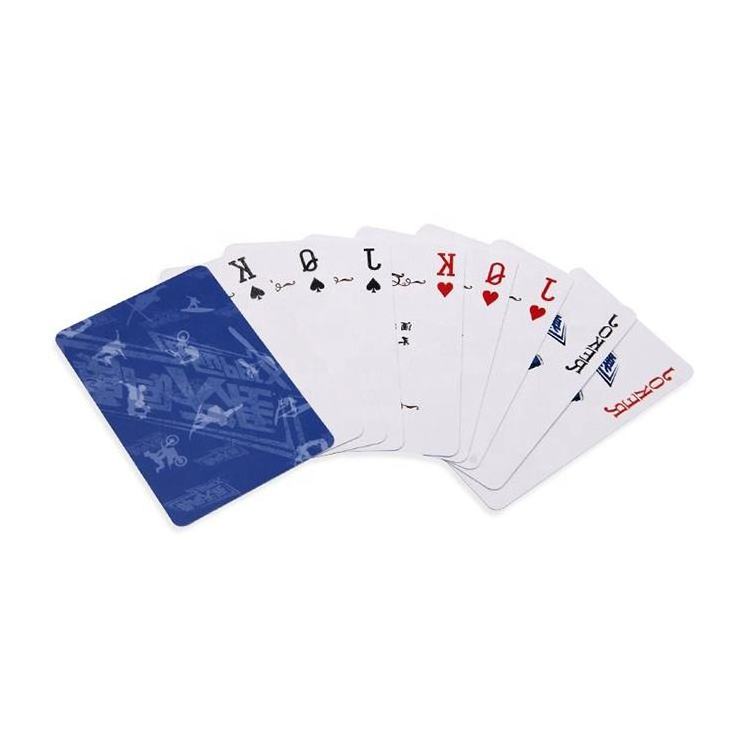 WJPC-Custom Print Poker Cards Decks Glossy Jumbo Size Plastic European Playing Cards