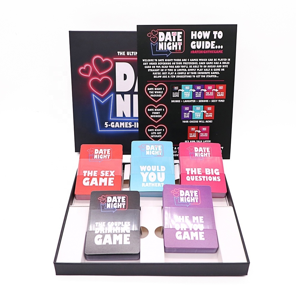 WJPC-Printing Sex Holographic 54 Card Drunk Board Game Cards Adult Paper Family Couples Drinking Playing Deck Custom Card Games