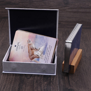 WJPC-Wholesale Custom Tarot Oracle Game Card Printing Silver Edges Tarot Cards Deck With Guidebook Box