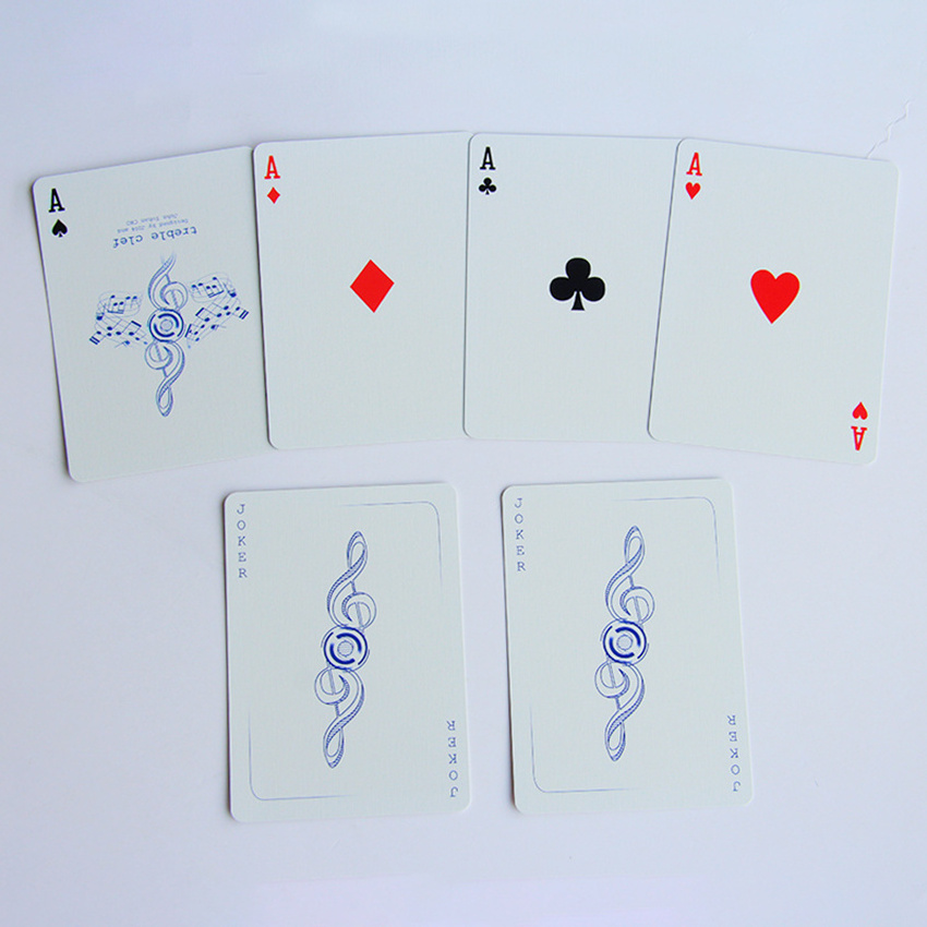 Music Party Playing Card Limited Edition Waterproof Black Diamond Playing Cards