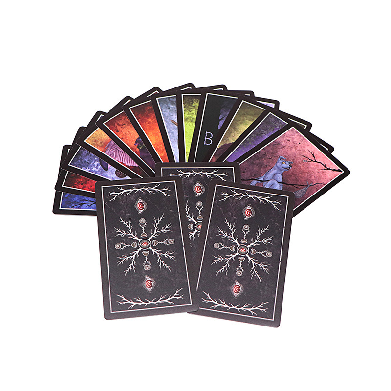 Custom Printing Sweary Affirmation Cards Dragon Oracle Cards Gold Embossed Tarot Cards