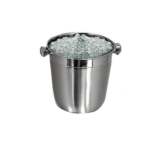 metal bucket for cooling wine bottle at reasonable price ice cube bucket holder with handle for home hotel & bar accessories