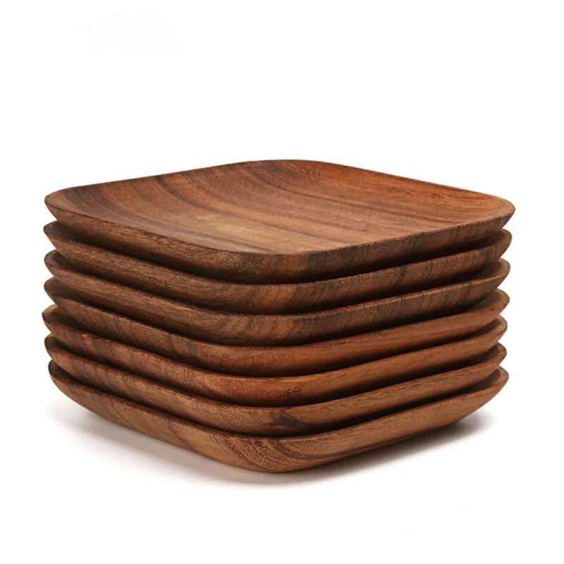 Top Selling Wood Serving Plate For Serve Food High Quality With Natural Polish For Tabletop & Kitchen At Cheap Price