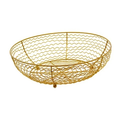 round fruit basket for hotel at lower cost copper antique wire basket for kitchenware stylish fruit & vegetables basket for home