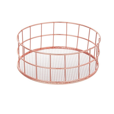 round fruit basket for hotel at lower cost copper antique wire basket for kitchenware stylish fruit & vegetables basket for home