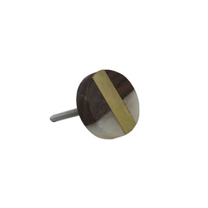 Cabinet Wooden and Marble Knobs and Pull Handle For Furniture Accessories and Custom Size Modern Design Knob