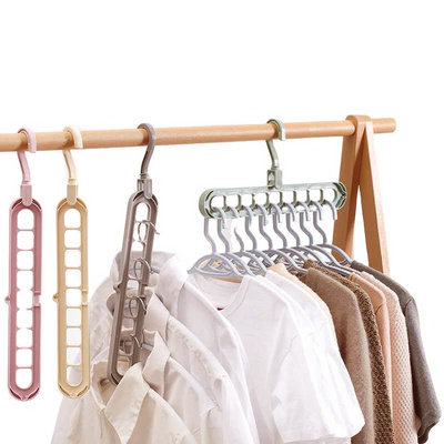 Clothes hanger organizer Multi-port Support baby coat hanger Drying Racks Plastic Scarf cabide Storage Rack hangers for clothes