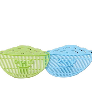 Hot Selling Smile Drainer Clip Rice Washing Sieve Tool Can Bowl Filter Smile Strainer Kitchen Gadget