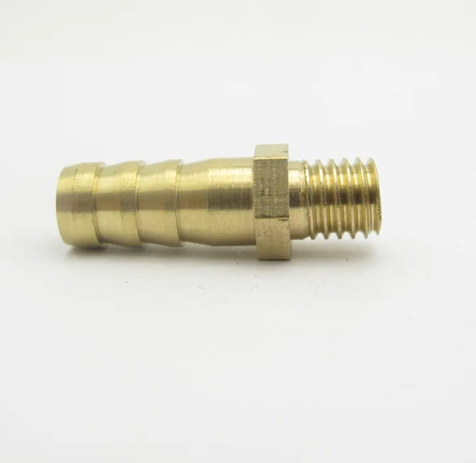 8mm Hose Barb x M8*1.25mm Male Metric Thread Brass Barbed Pipe Fitting Coupler Connector Adapter For Fuel Gas Water