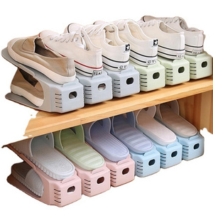 Adjustable Shoes Rack Stand Space Saver Double-Wide Shoes Organizers Storage Shelf for Living Room Cabinet Closet Home Organizer