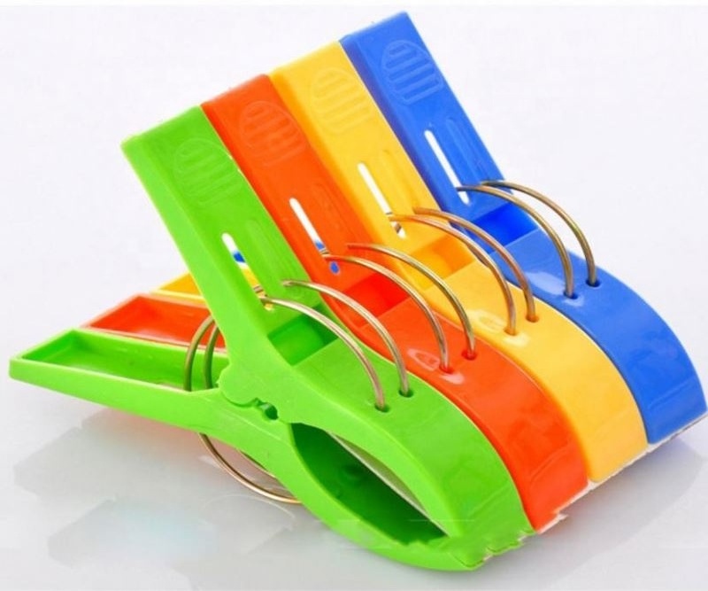 Plastic reinforced durable large wind clip strong clothespin