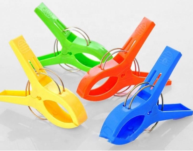 Plastic reinforced durable large wind clip strong clothespin