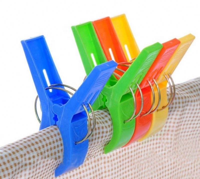 Plastic reinforced durable large wind clip strong clothespin