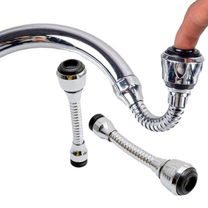 Tool Sink Mixer Kitchen Chromed Swivel Tap Faucet Nozzle Sprayer 360 Degree Aerator