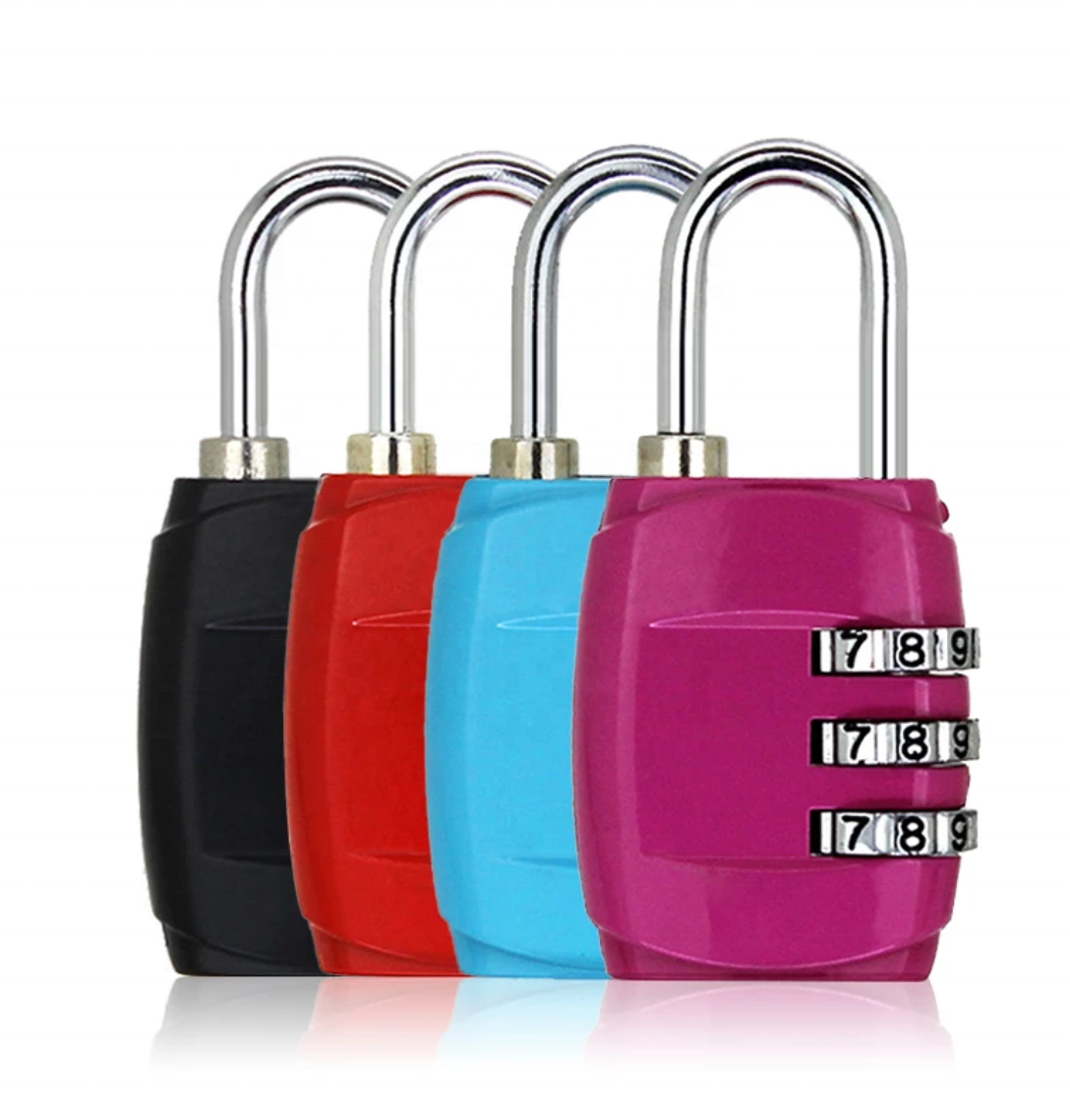 Mini Dial Digit Number Code Lock 3 Dial Travel Padlock Password Lock For Luggage Suitcase Baggage Toolbox Gym Locker Metal Code