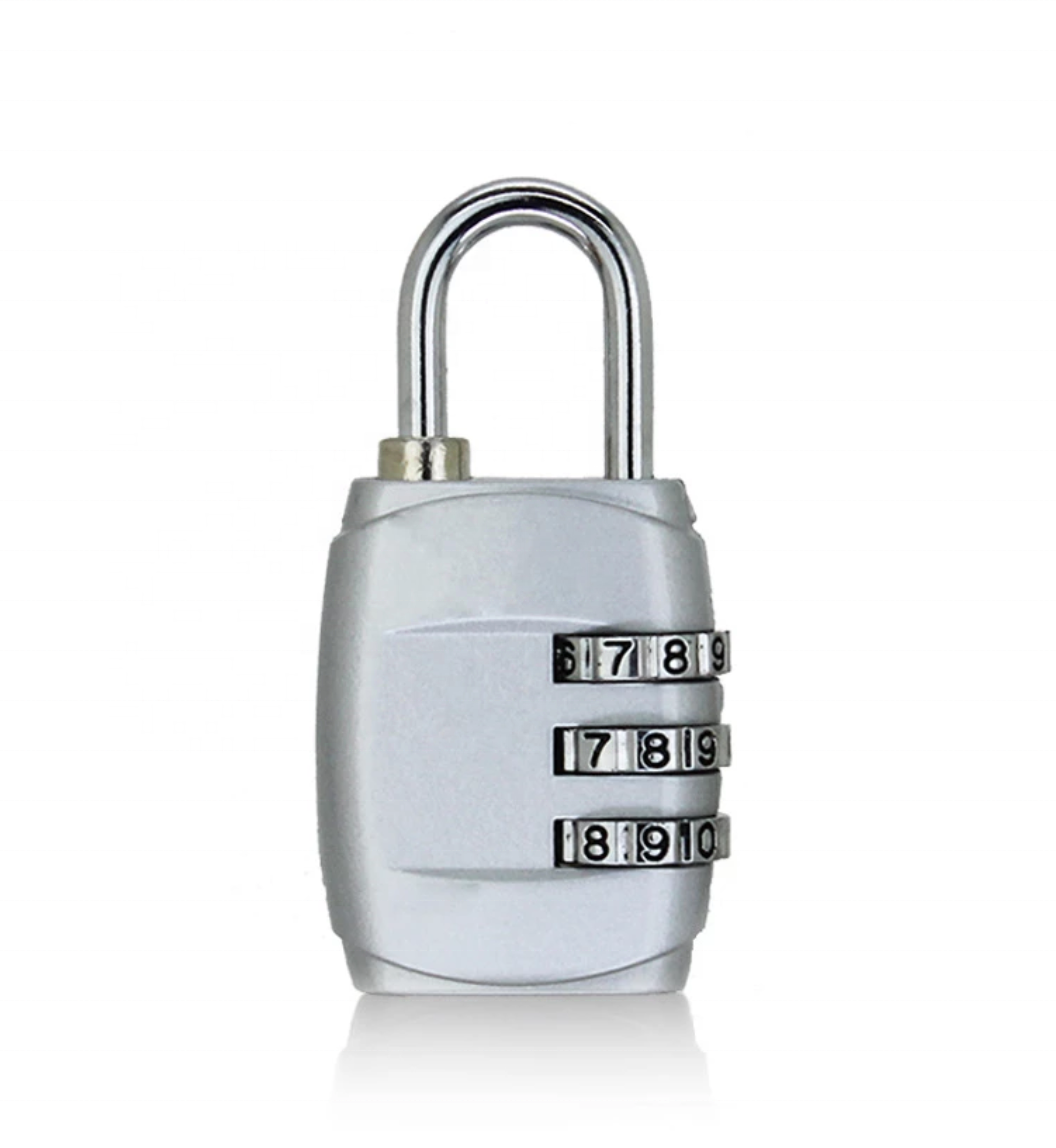 Mini Dial Digit Number Code Lock 3 Dial Travel Padlock Password Lock For Luggage Suitcase Baggage Toolbox Gym Locker Metal Code