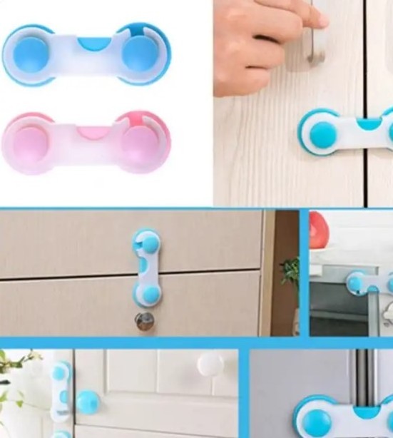 Cabinet Door locks Drawer Toilet Plastic Safety Lock cabinet locks Care For Child Kids baby Baby Multi-function Fridge