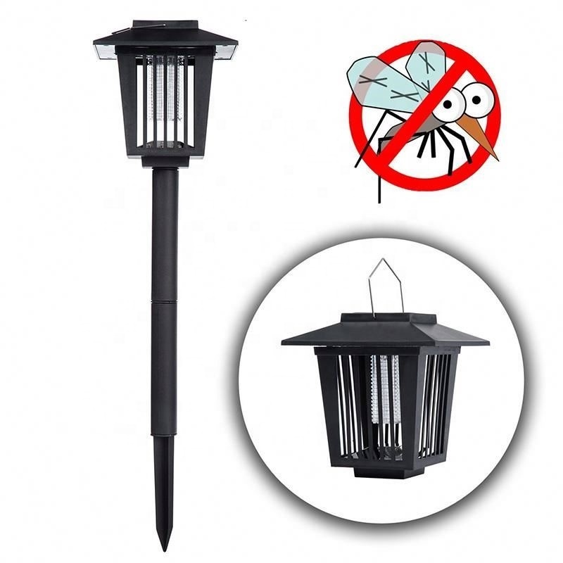 Solar Powered Mosquito Killer LED Night Light Lawn Lamp Electronic Insect Pest Bug Zapper Trap Killer Outdoor Garden Light