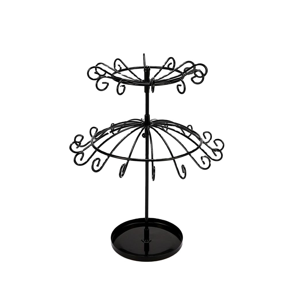 New Stand Storage shelf Flower Umbrella Jewelry Storage Earrings Necklace display Rack plastic hanging jewelry organizer