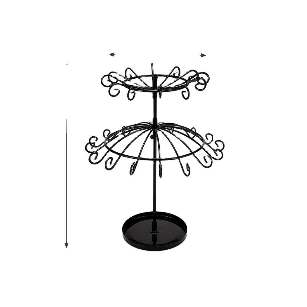 New Stand Storage shelf Flower Umbrella Jewelry Storage Earrings Necklace display Rack plastic hanging jewelry organizer