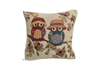 Owl Cartoon Jacquard Linen/Cotton Sofa Bed Cushion Cover Throw Pillow Case Car Decorbox Home Decor Supplies