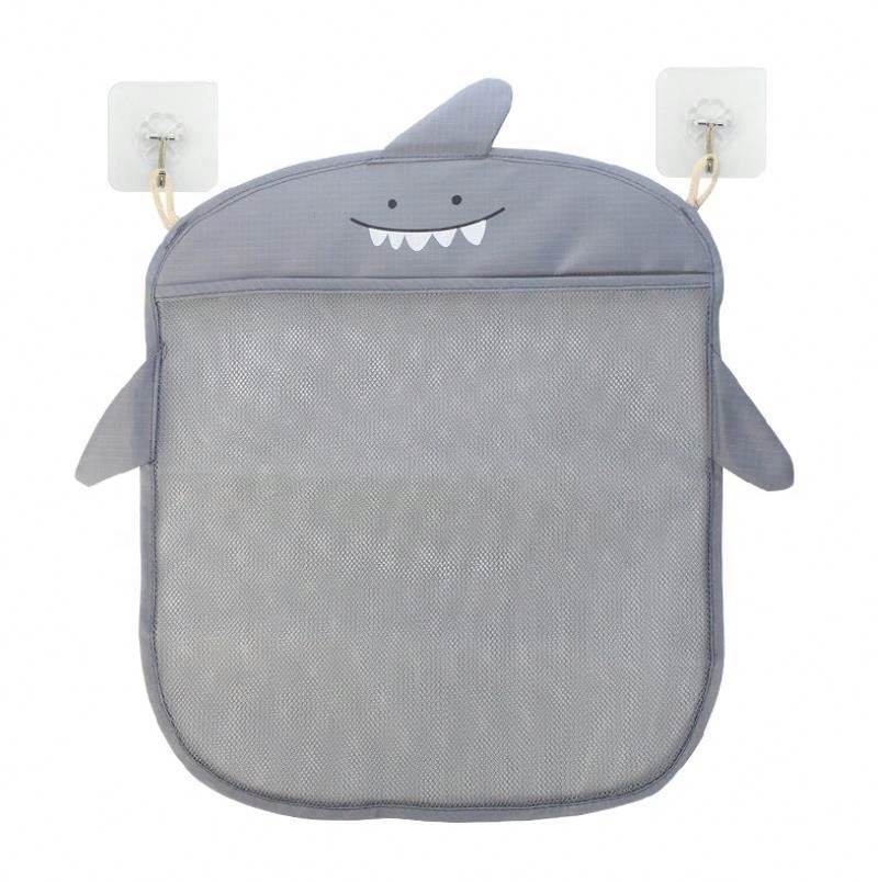 Cute Baby Bath Bathtub Toy Hanging Bag Suction Bathroom Organizer Net Mesh Storage Bag