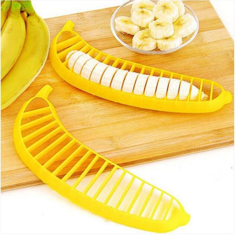 Kitchen Gadgets Plastic Banana Fruits Shredders Slicer Cutter Fruit Vegetable Tools Salad Maker Cooking Tools Sausage Cutters