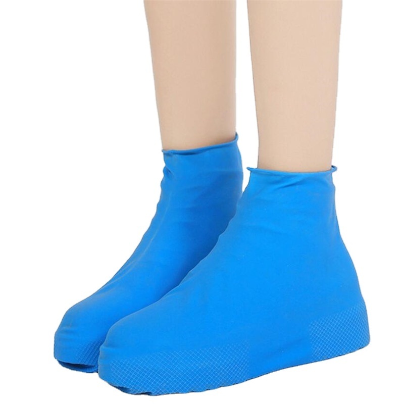 Rain Waterproof Rubber Anti Slip Rain Boot Overshoes Raincoat Reusable Silicone Insoles Shoes Outdoor Camping Tools