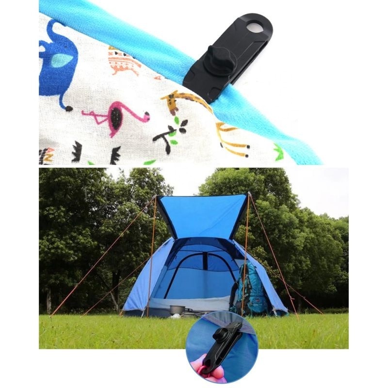 Tent Fixed Clip Nylon Windproof lightweight waterproof durable Clamp Outdoor Camping Accessory For Shade Cloth Awning Canopy