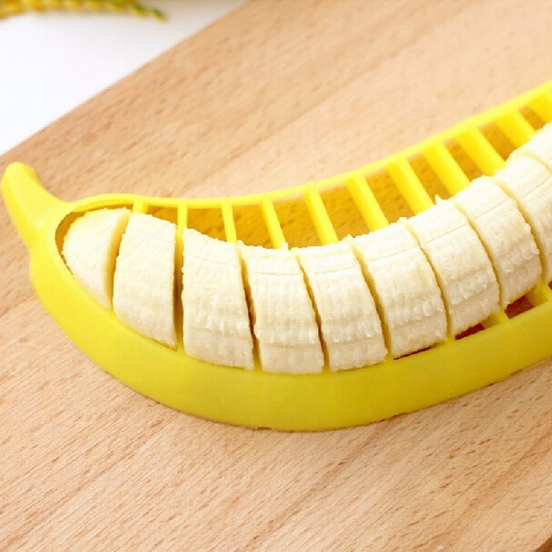 Kitchen Gadgets Plastic Banana Fruits Shredders Slicer Cutter Fruit Vegetable Tools Salad Maker Cooking Tools Sausage Cutters